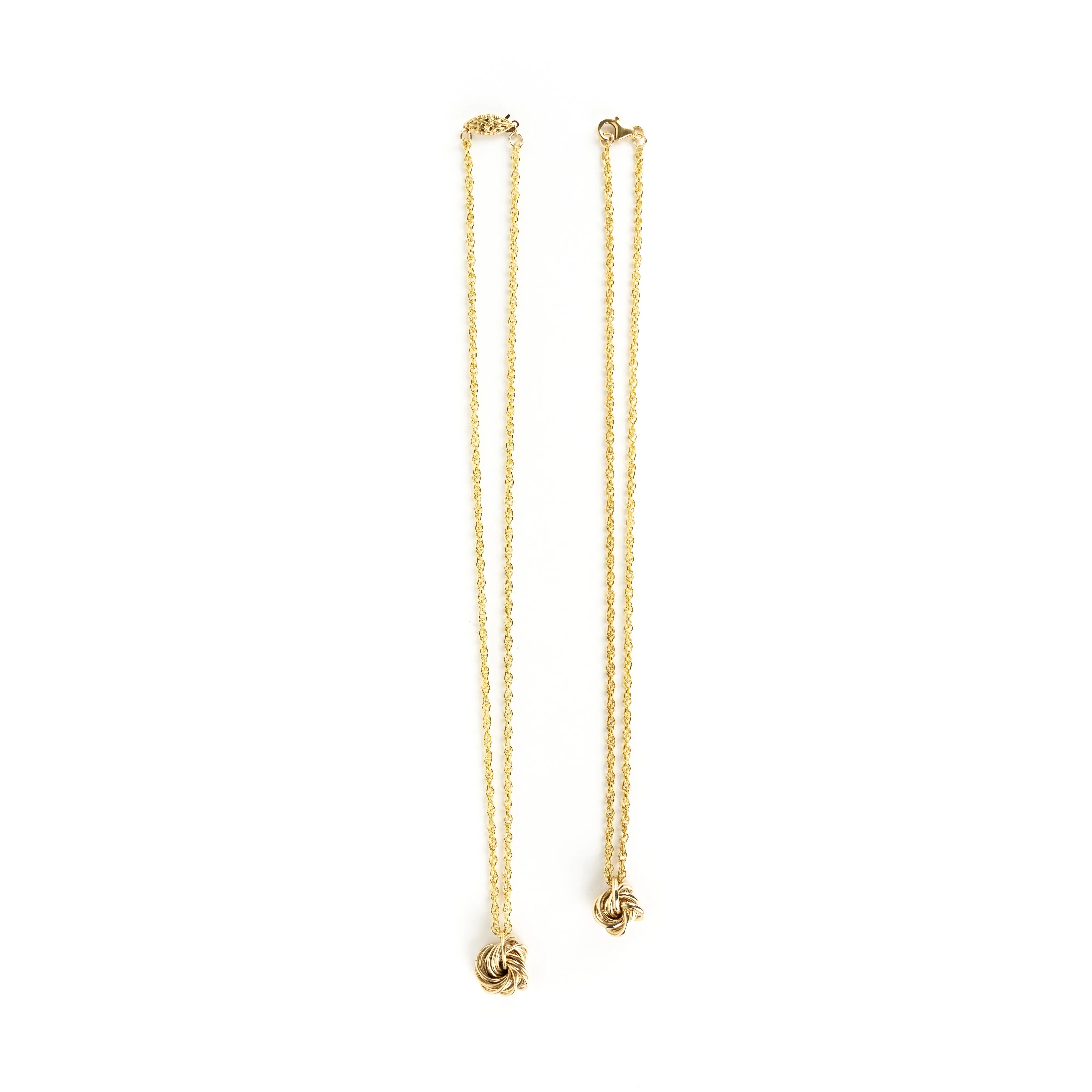 Larry Rosen Gold Knot Necklace