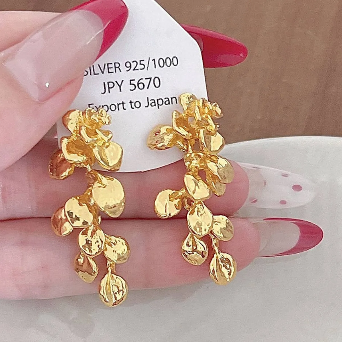 Leaf Tassel Earring