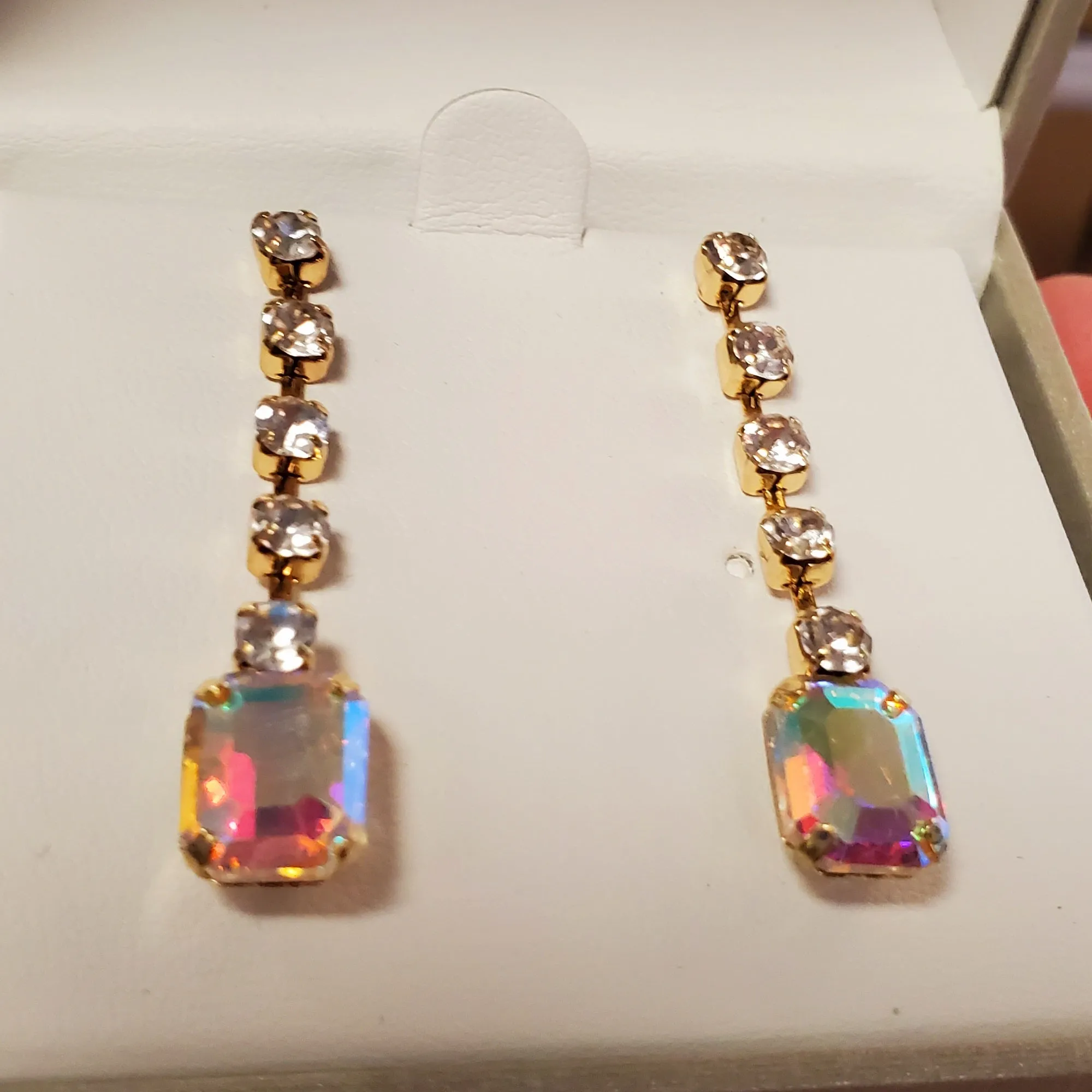 Light Pink Dangle Earrings