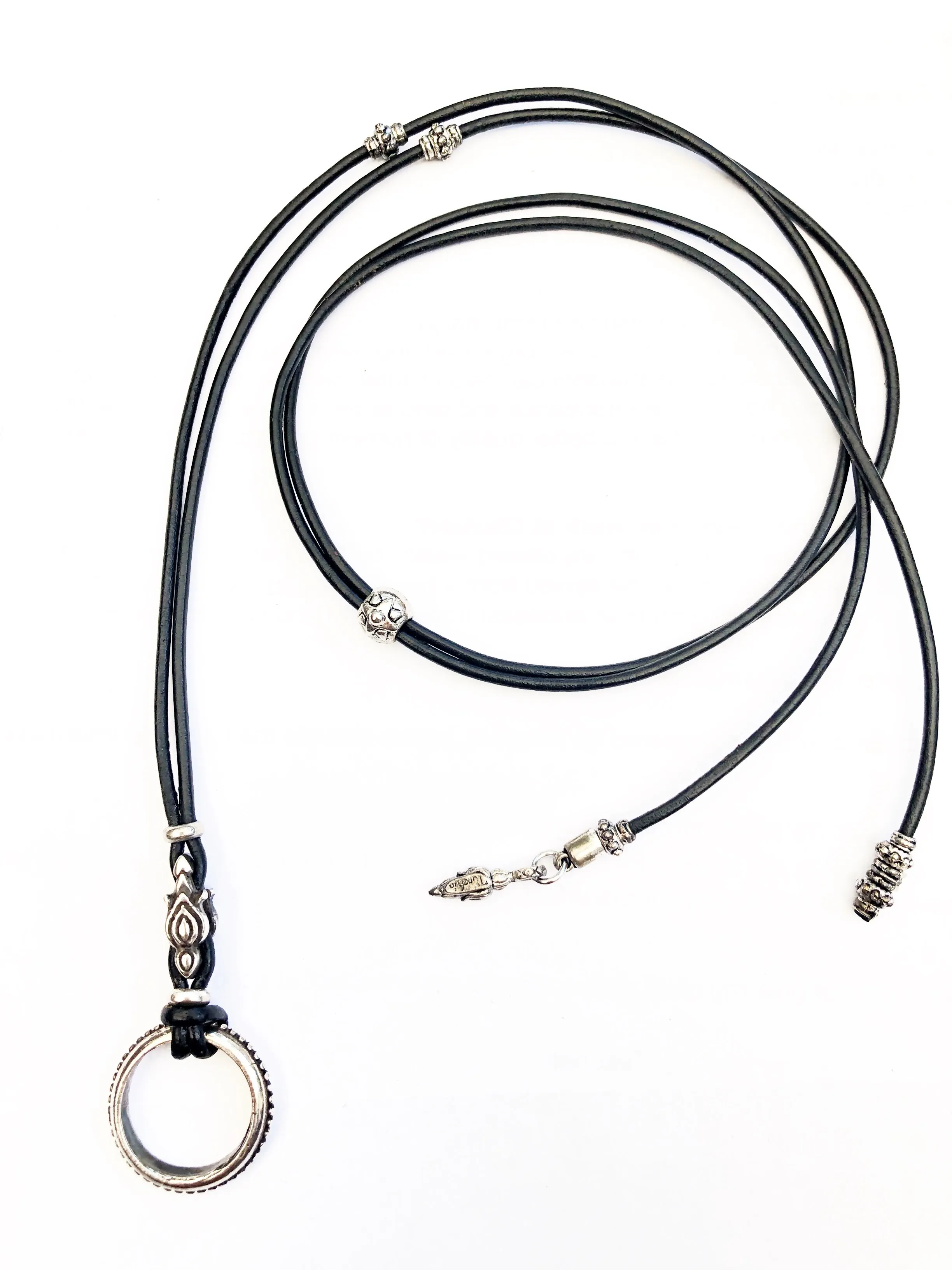 Logo Torch EyeRing On Leather