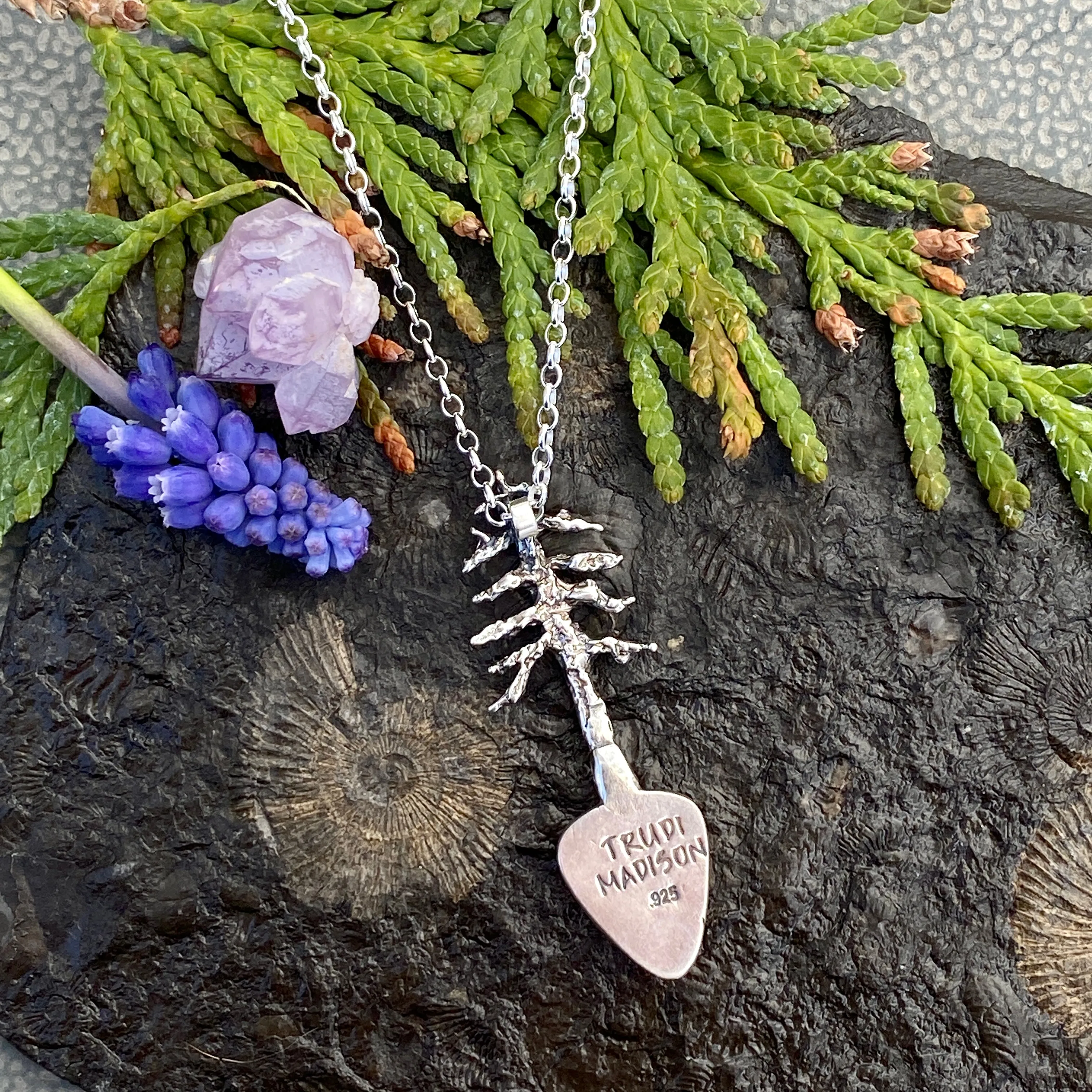 Lone Pine "N. Snowville Turquoise" sterling silver necklace
