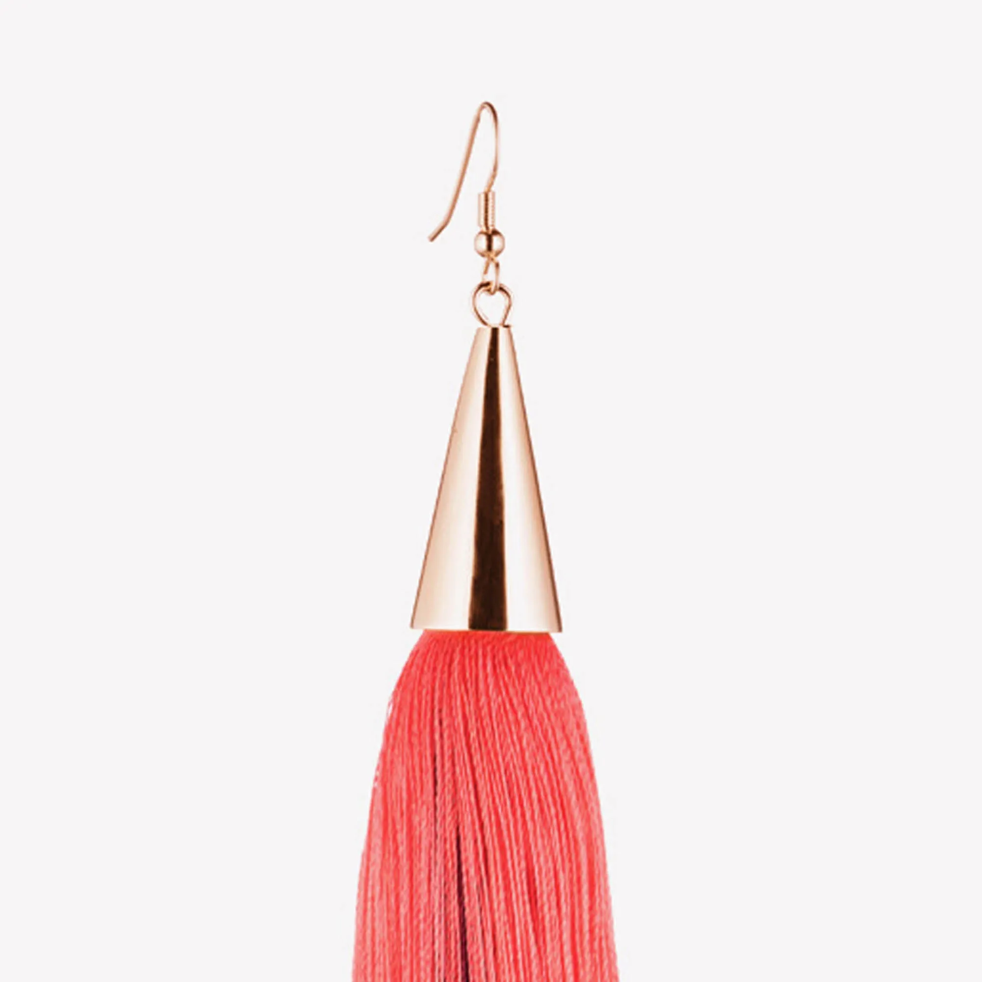 LONG SILK TASSEL EARRINGS