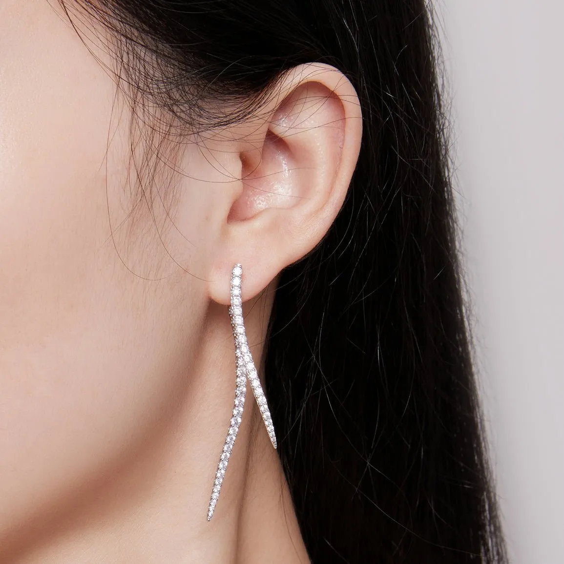 Long Tassel Two Piece Earrings