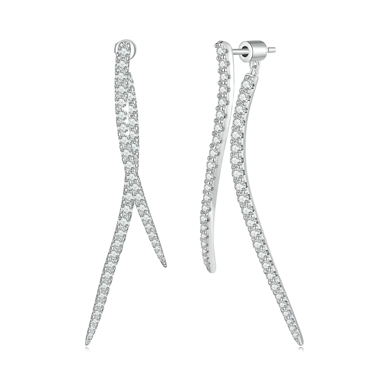 Long Tassel Two Piece Earrings