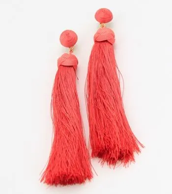 Long Thread  Tassel  Fringe Earrings.