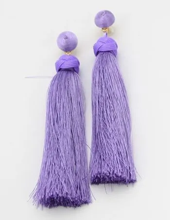 Long Thread  Tassel  Fringe Earrings.