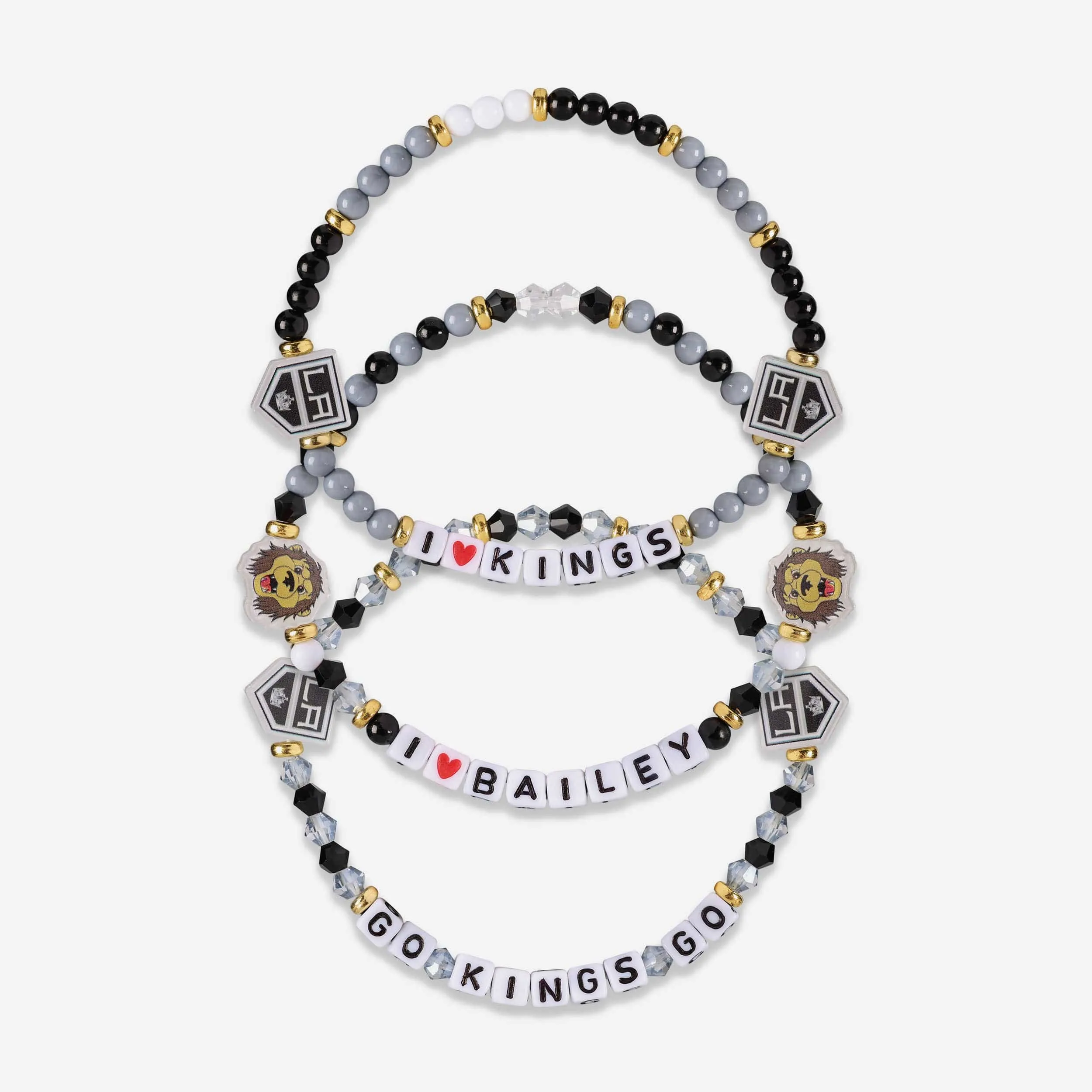 Los Angeles Kings 3 Pack Friendship Bracelet