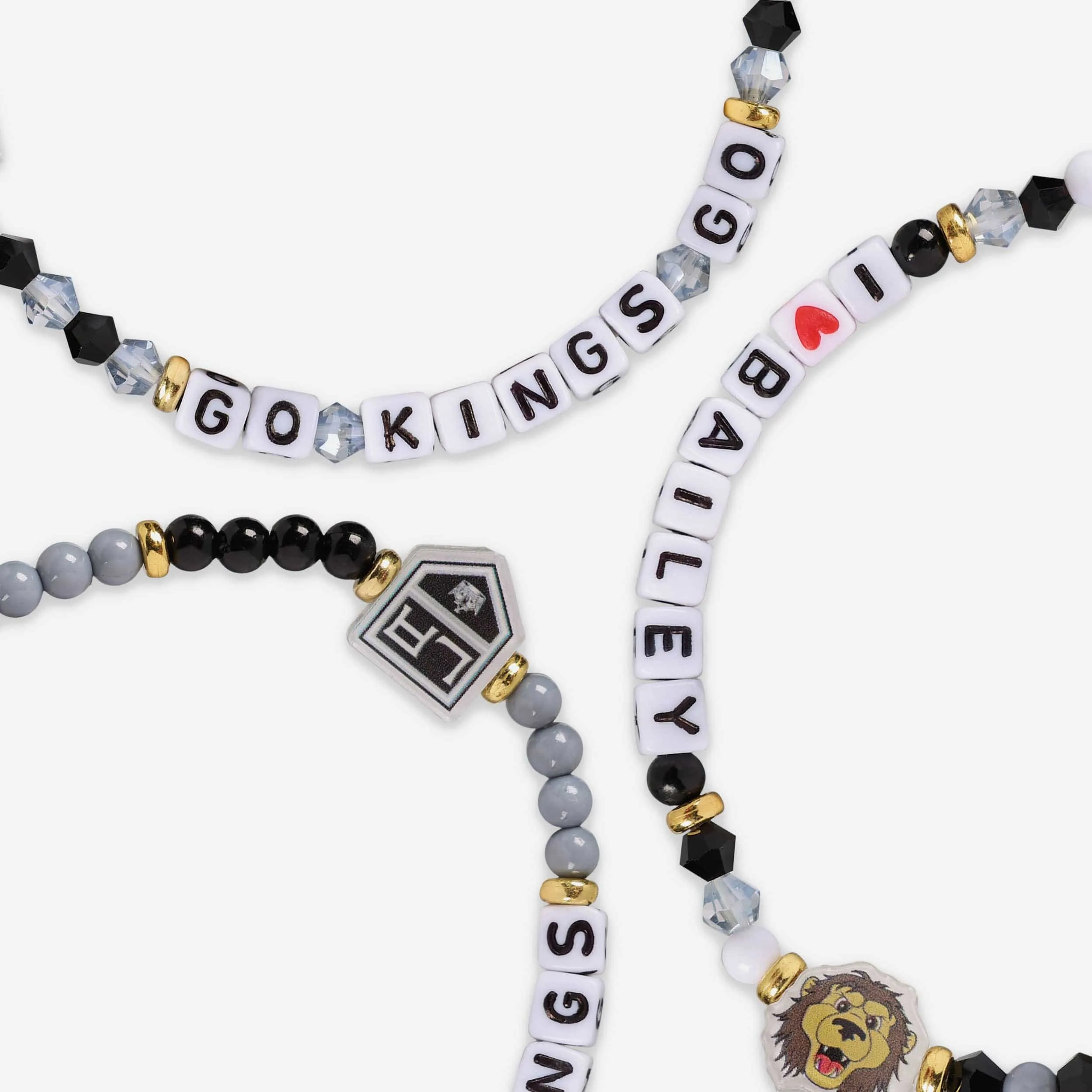 Los Angeles Kings 3 Pack Friendship Bracelet
