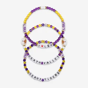 LSU Tigers 3 Pack Friendship Bracelet