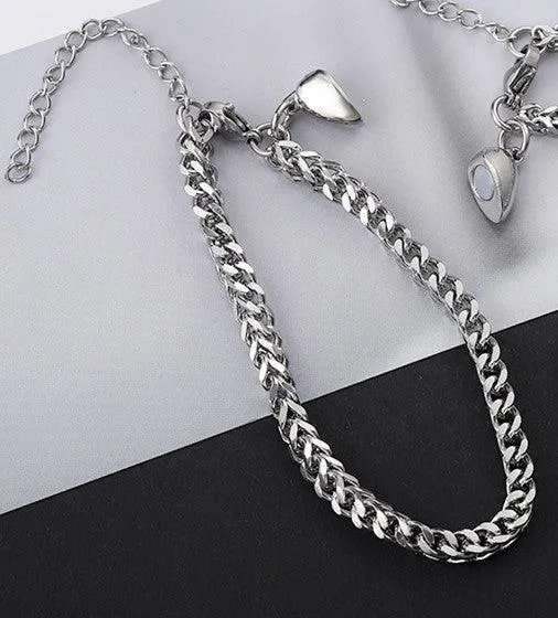 Magnetic Heart Couple Friendship Bracelet