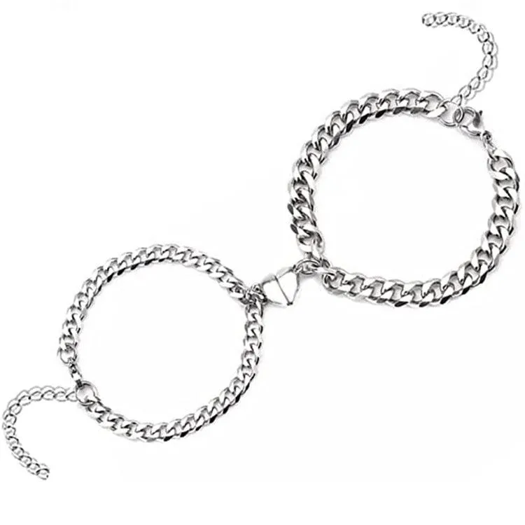 Magnetic Heart Couple Friendship Bracelet