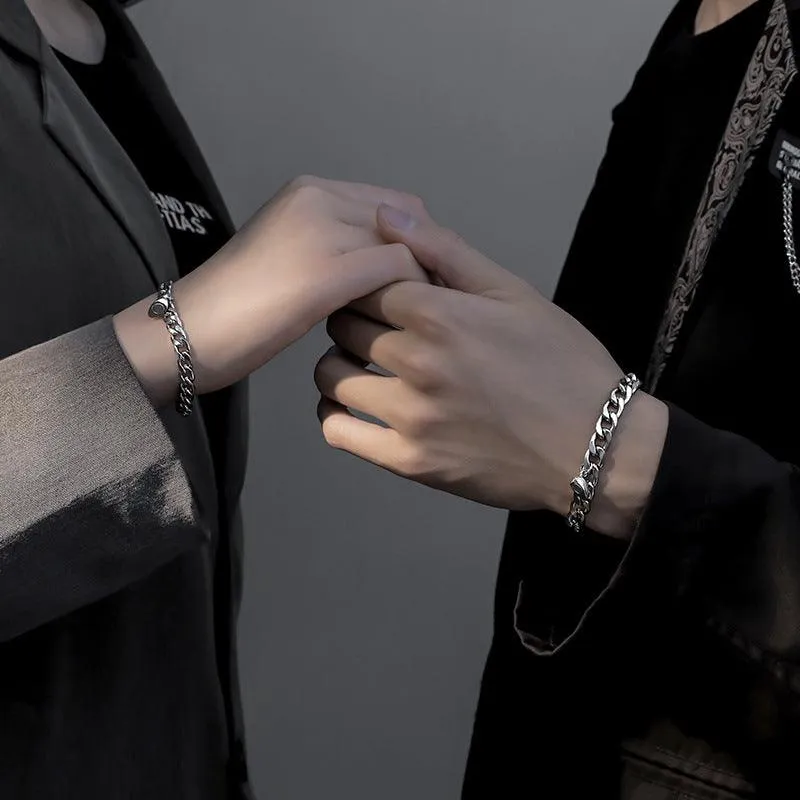 Magnetic Heart Couple Friendship Bracelet