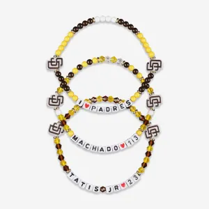 Manny Machado & Fernando Tatis Jr San Diego Padres 3 Pack Player Friendship Bracelet