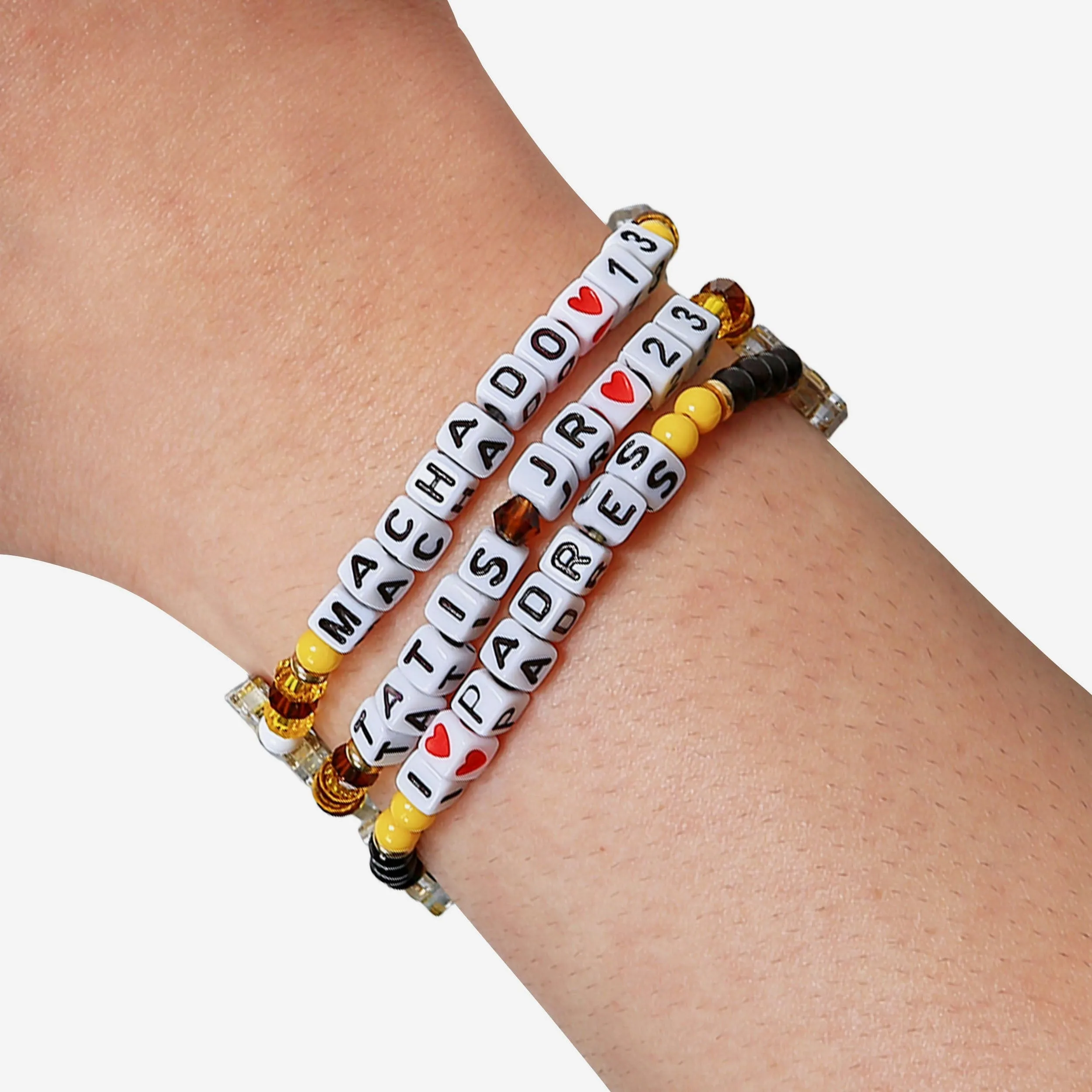 Manny Machado & Fernando Tatis Jr San Diego Padres 3 Pack Player Friendship Bracelet