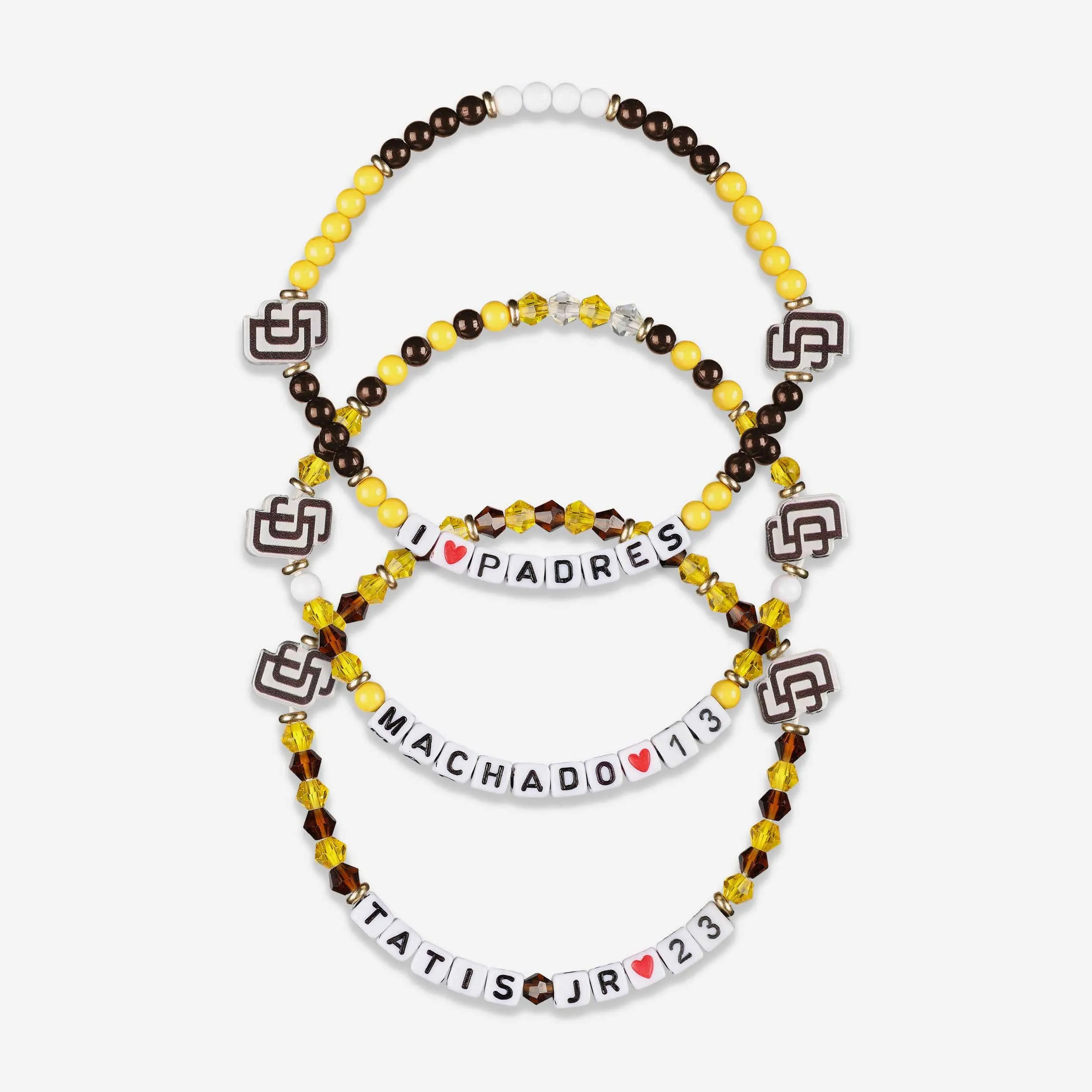 Manny Machado & Fernando Tatis Jr San Diego Padres 3 Pack Player Friendship Bracelet