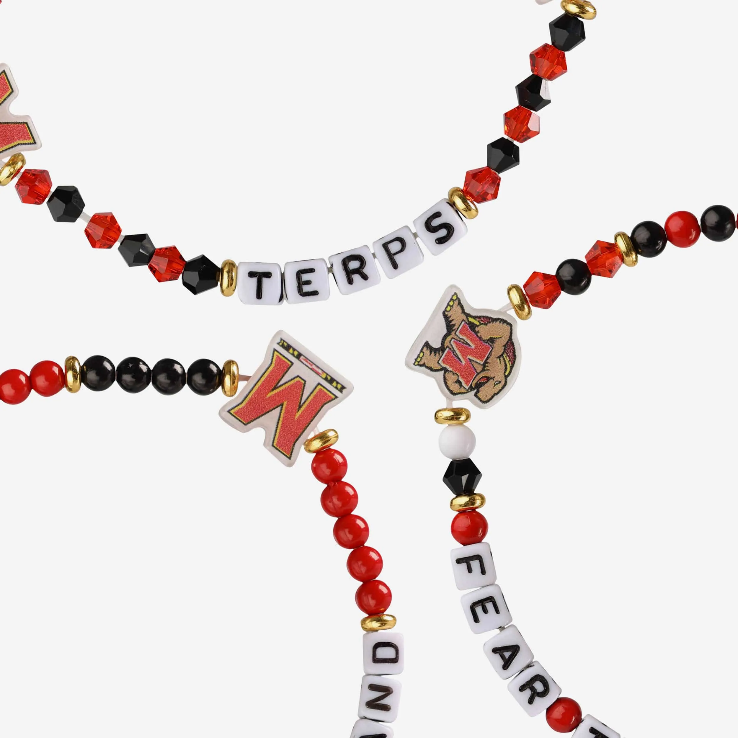 Maryland Terrapins 3 Pack Friendship Bracelet