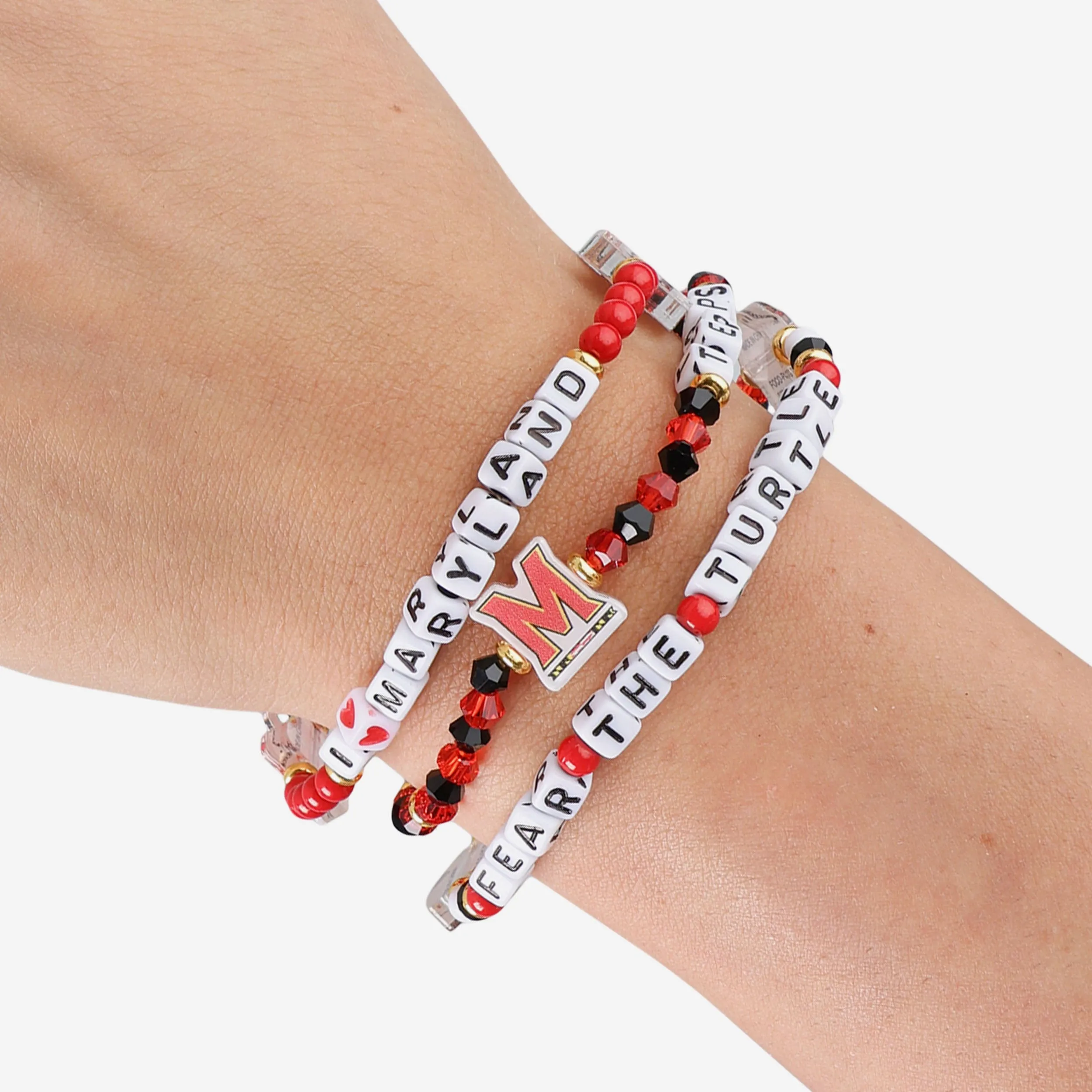 Maryland Terrapins 3 Pack Friendship Bracelet