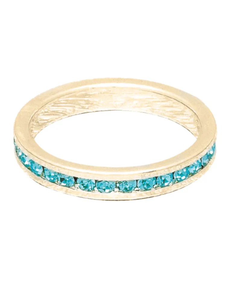 Maya J Birthstone Ring - Gold March