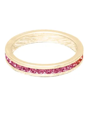 Maya J Birthstone Ring - Gold October