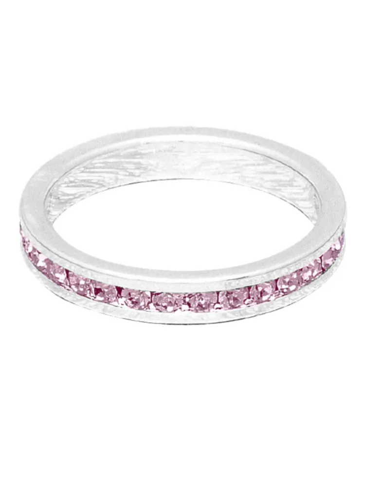 Maya J Birthstone Ring - Silver June