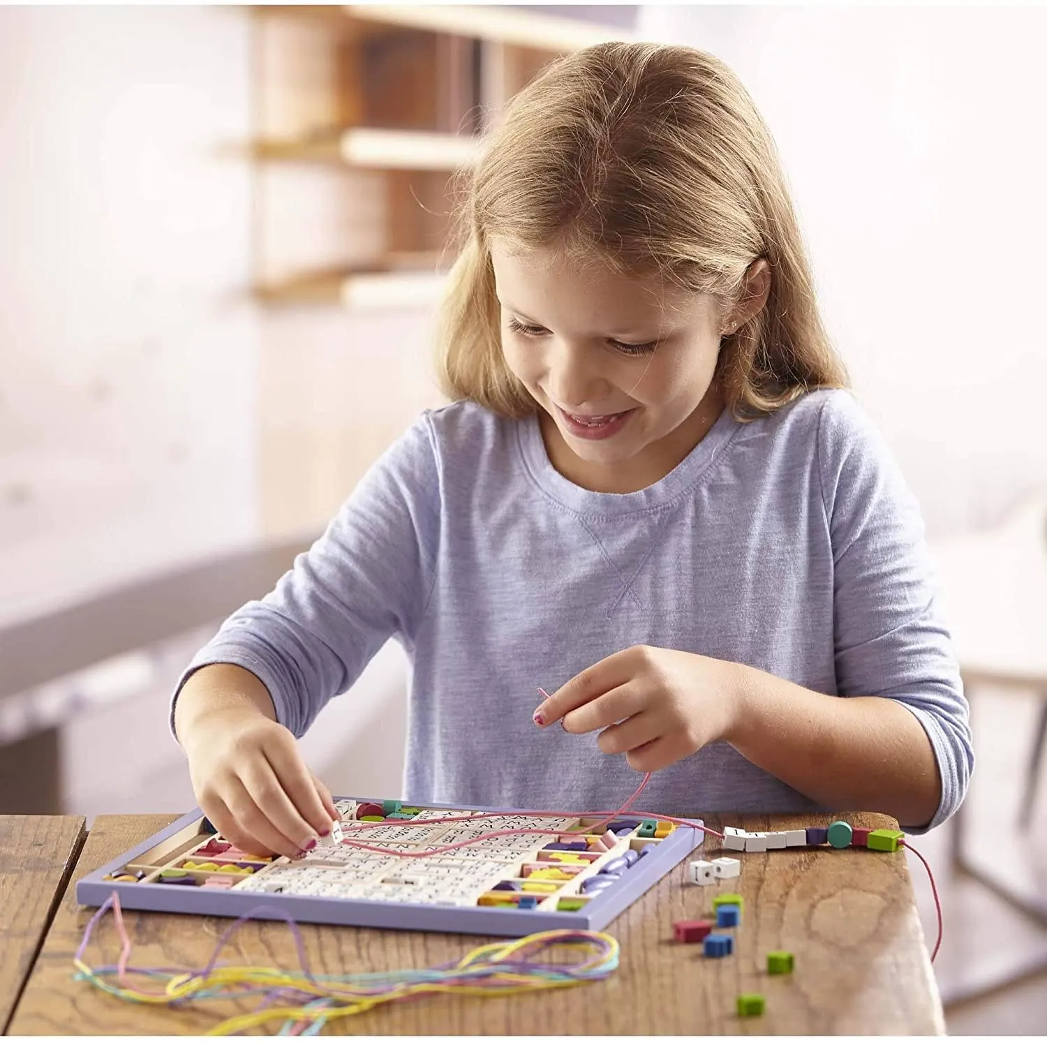 Melissa & Doug 13774 Created by Me! Alphabet Beads Wooden Bead Kit