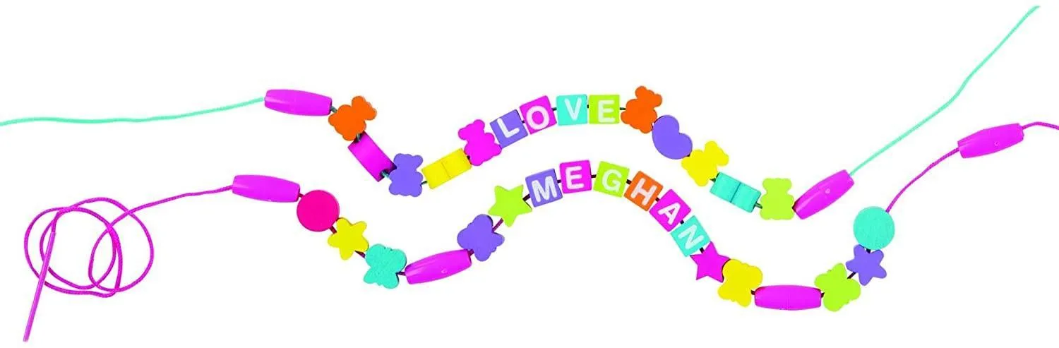 Melissa & Doug 13774 Created by Me! Alphabet Beads Wooden Bead Kit