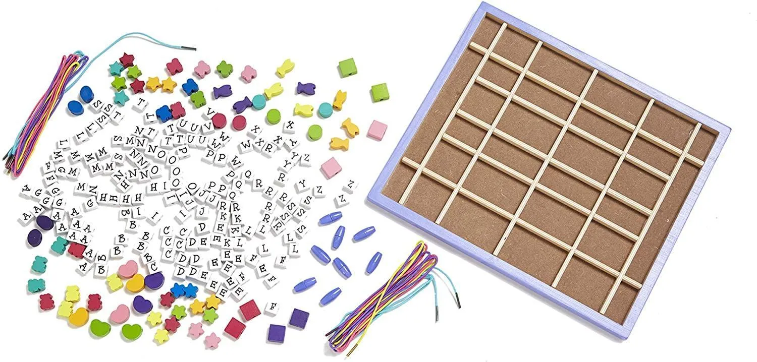 Melissa & Doug 13774 Created by Me! Alphabet Beads Wooden Bead Kit