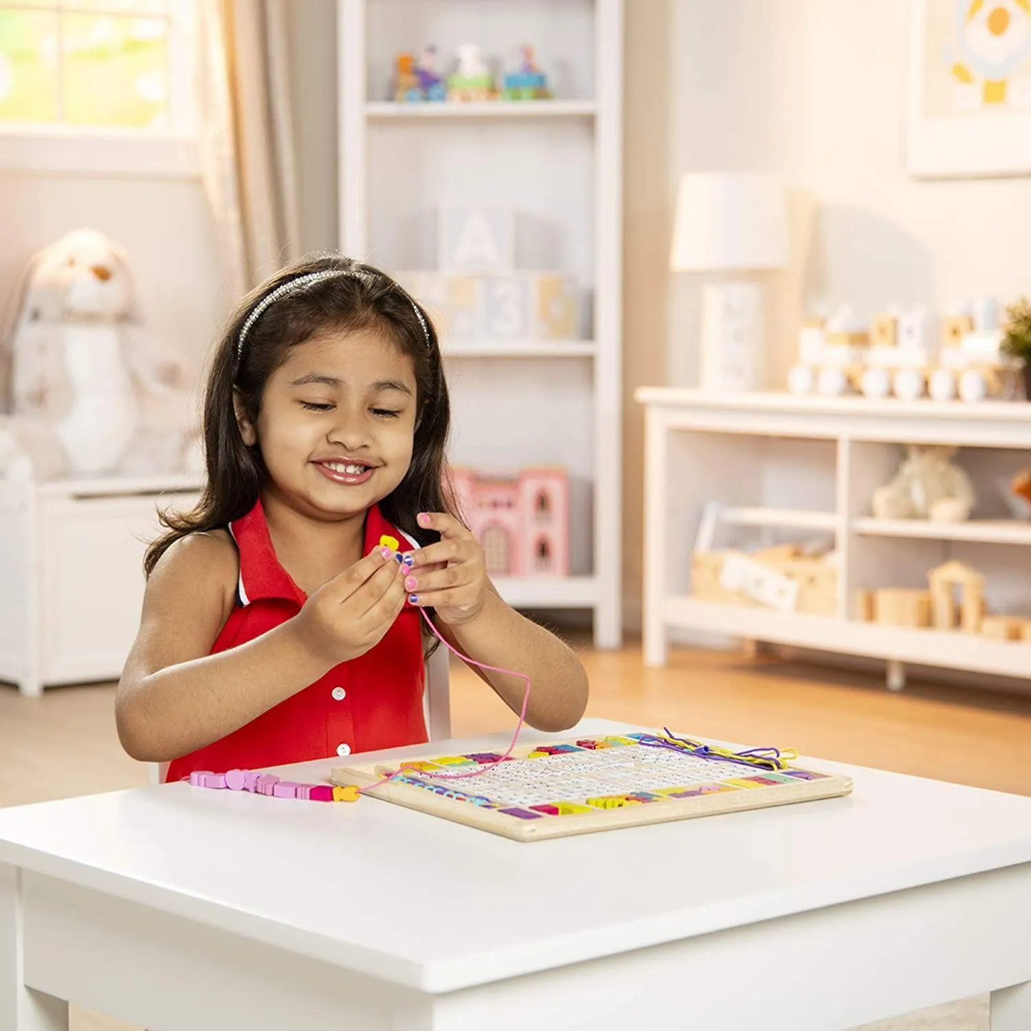 Melissa & Doug 13774 Created by Me! Alphabet Beads Wooden Bead Kit