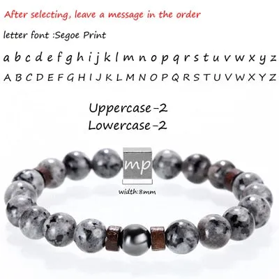 Men Stone And Wooden charm bracelet
