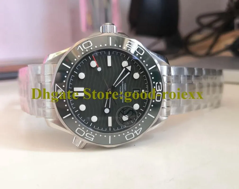 Men Watches Men'S Automatic Cal.8800 Watch Ceramic Green VSF Diver 300M Sport Eta Sapphire Stainless Steel 42Mm Maker VS Rubber Strap Wristwatches