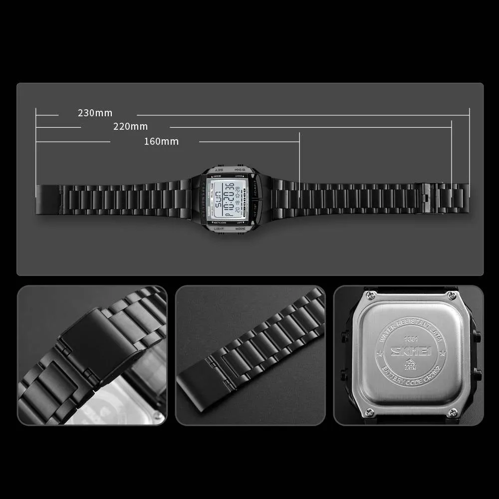 Men's Stainless Steel Sports Watch