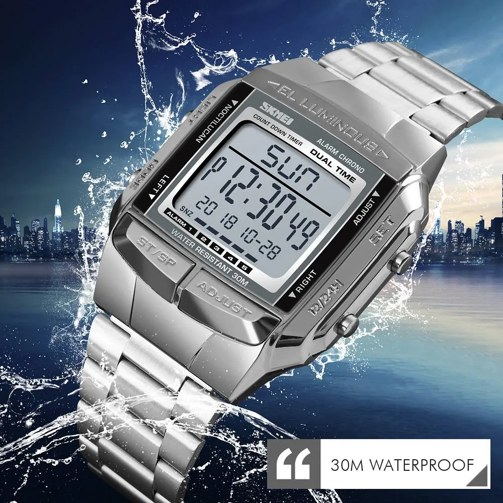 Men's Stainless Steel Sports Watch