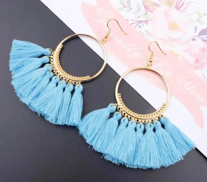 Mermaid Dream Tassel Earrings