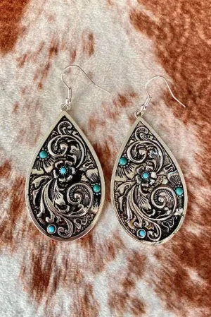 Metal Turquiose Earrings