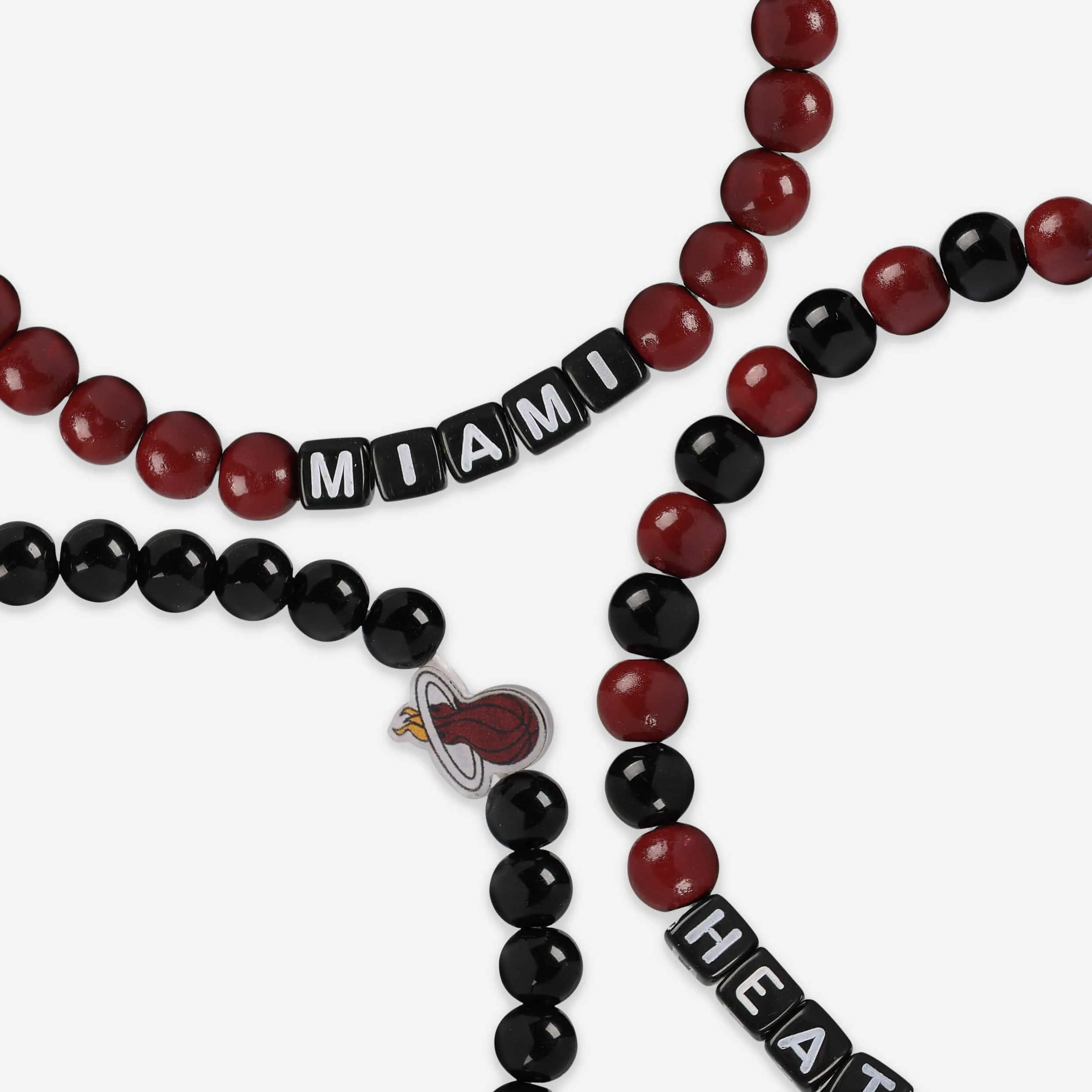 Miami Heat 3 Pack Beaded Friendship Bracelet