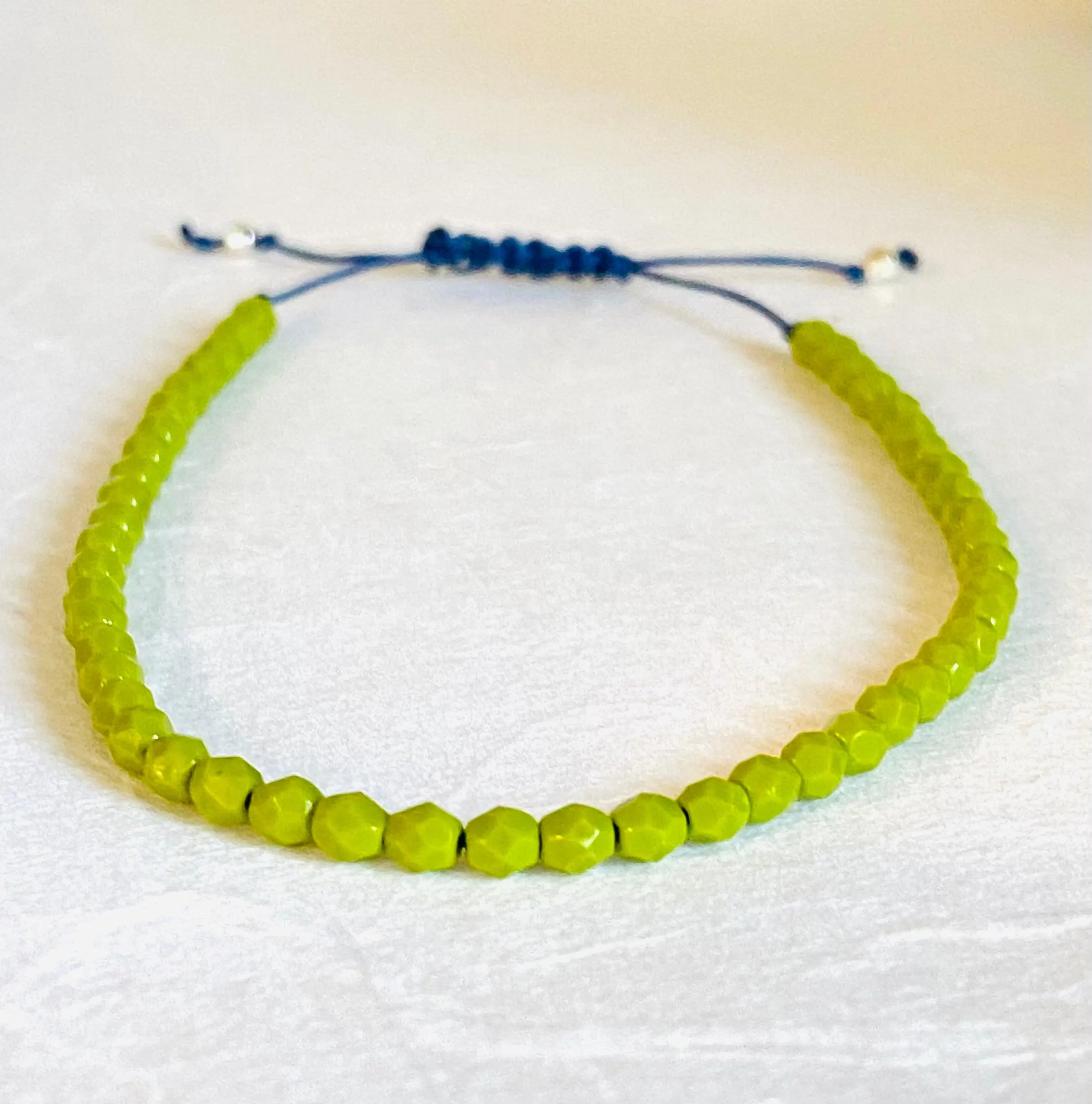 Micro Adjustable Friendship Bracelet/Glass Friendship Bracelet-