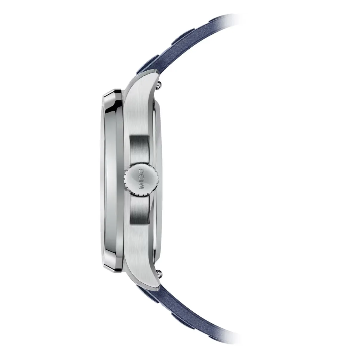 MIDO MULTIFORT TV BIG DATE BLUE ON RUBBER