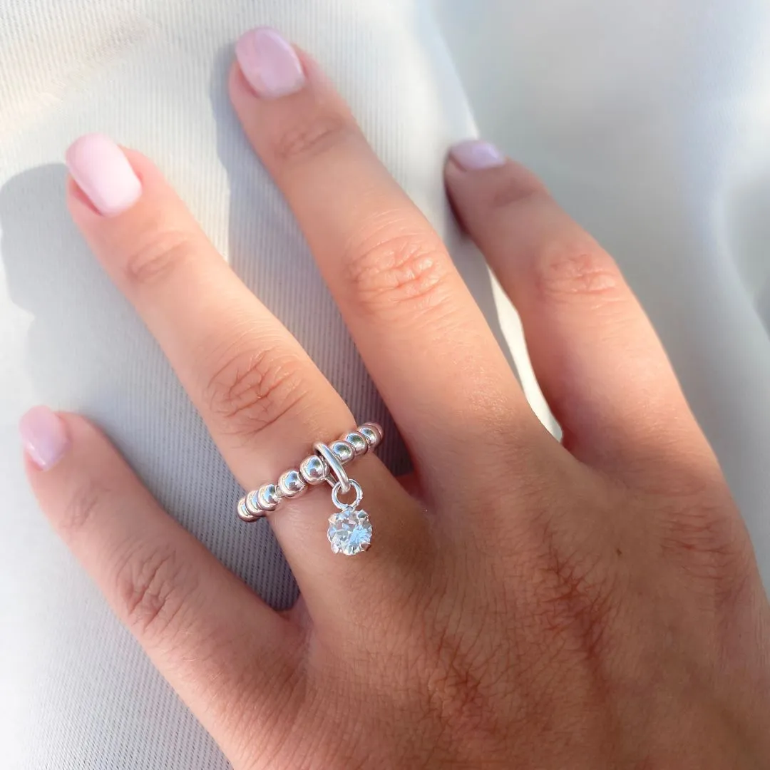 Mini Birthstone Beads Ring