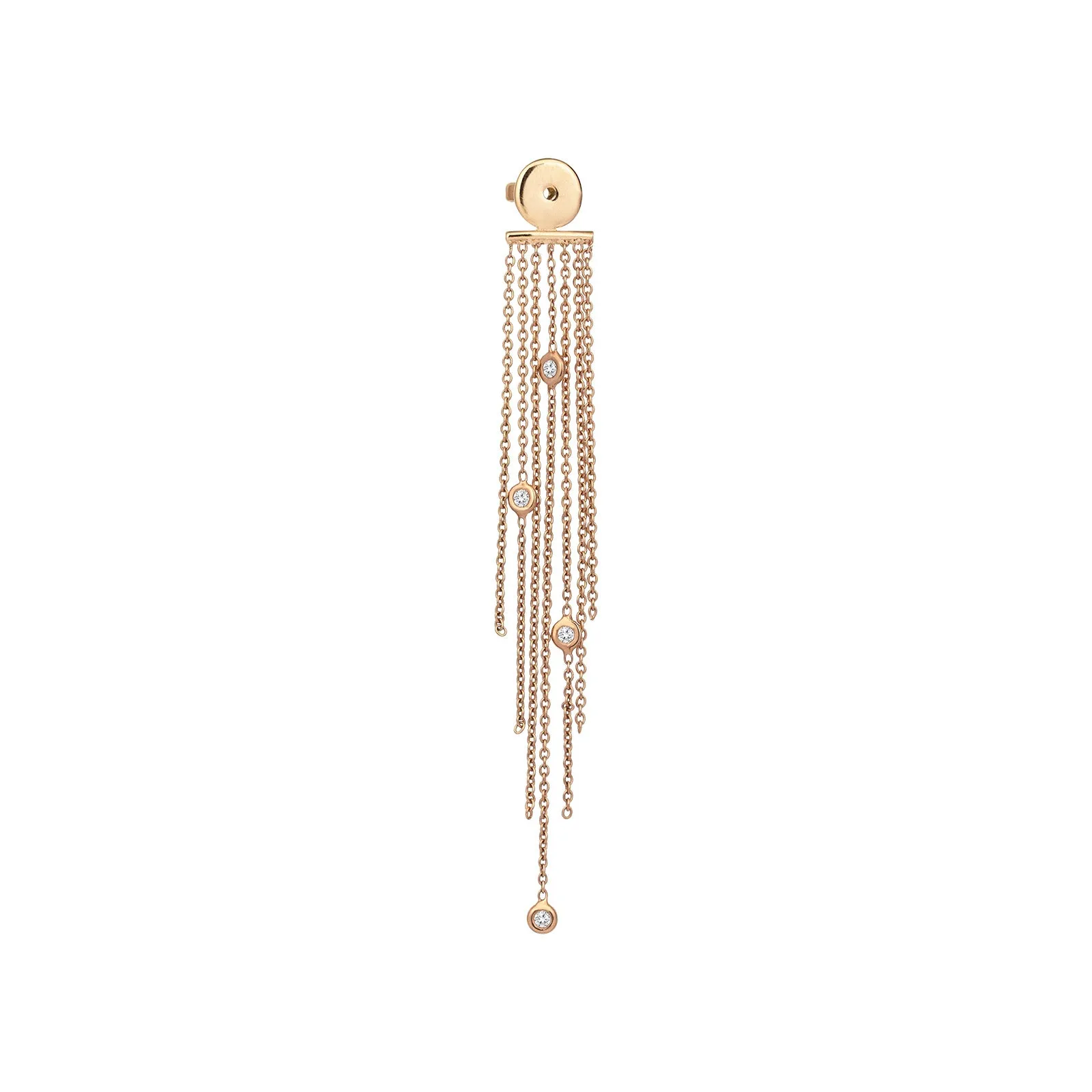 Mini Solitaire Chain Tassel Backing