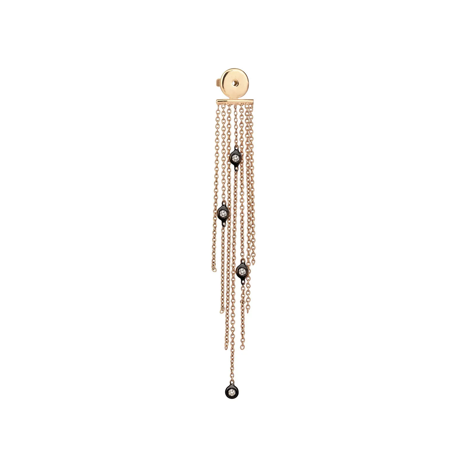 Mini Solitaire Chain Tassel Backing