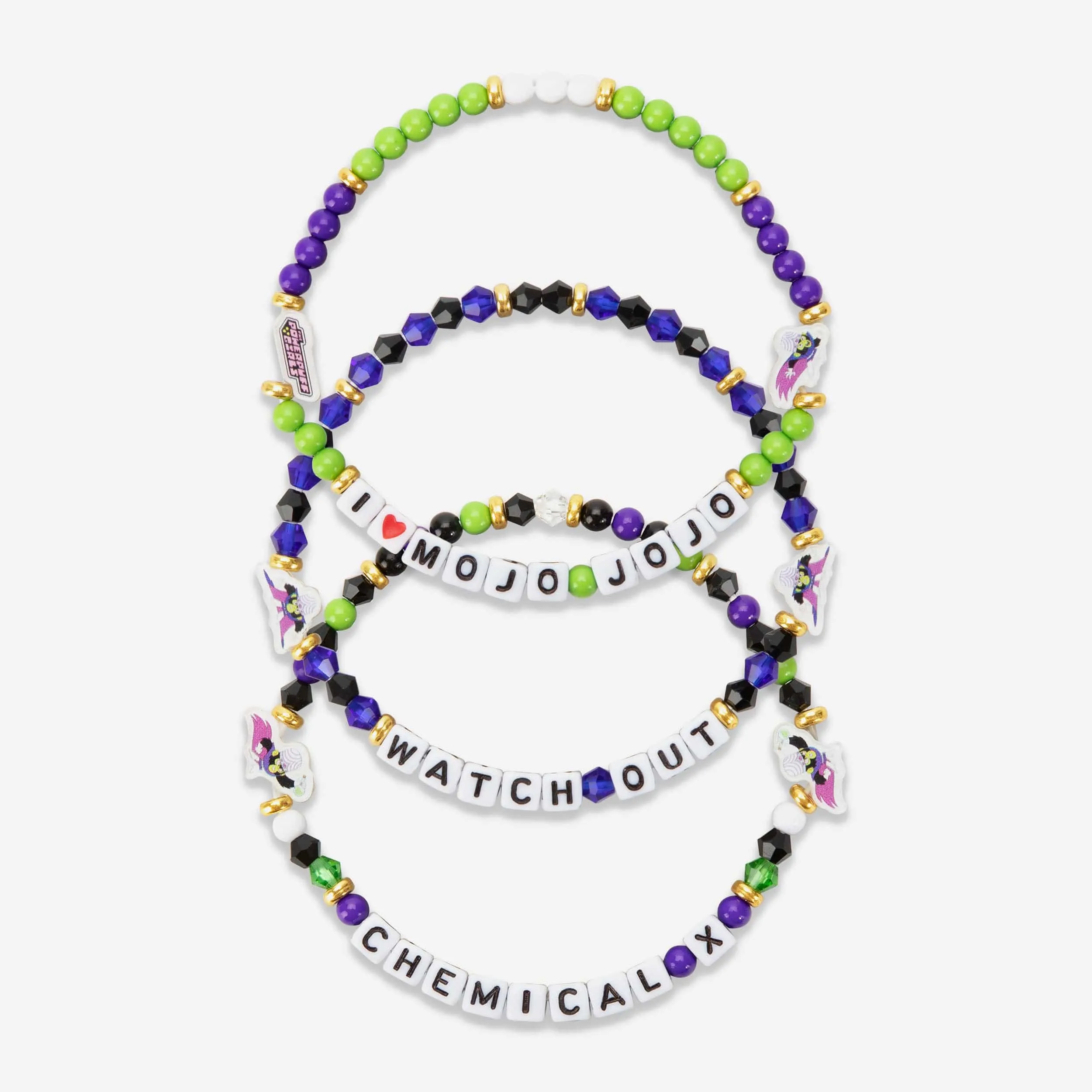 Mojo Jojo The Powerpuff Girls 3 Pack Friendship Bracelet