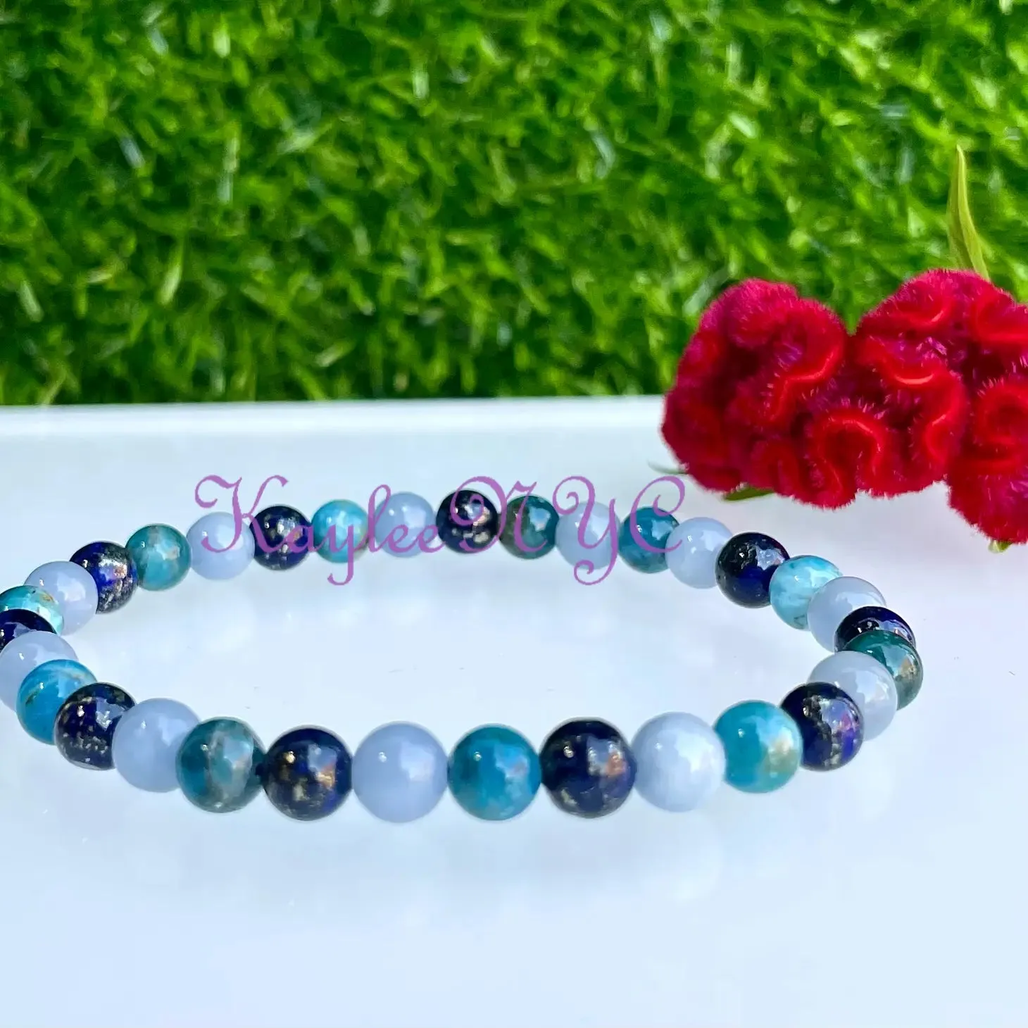 Natural Crystal Healing 6mm Stretch Bracelet