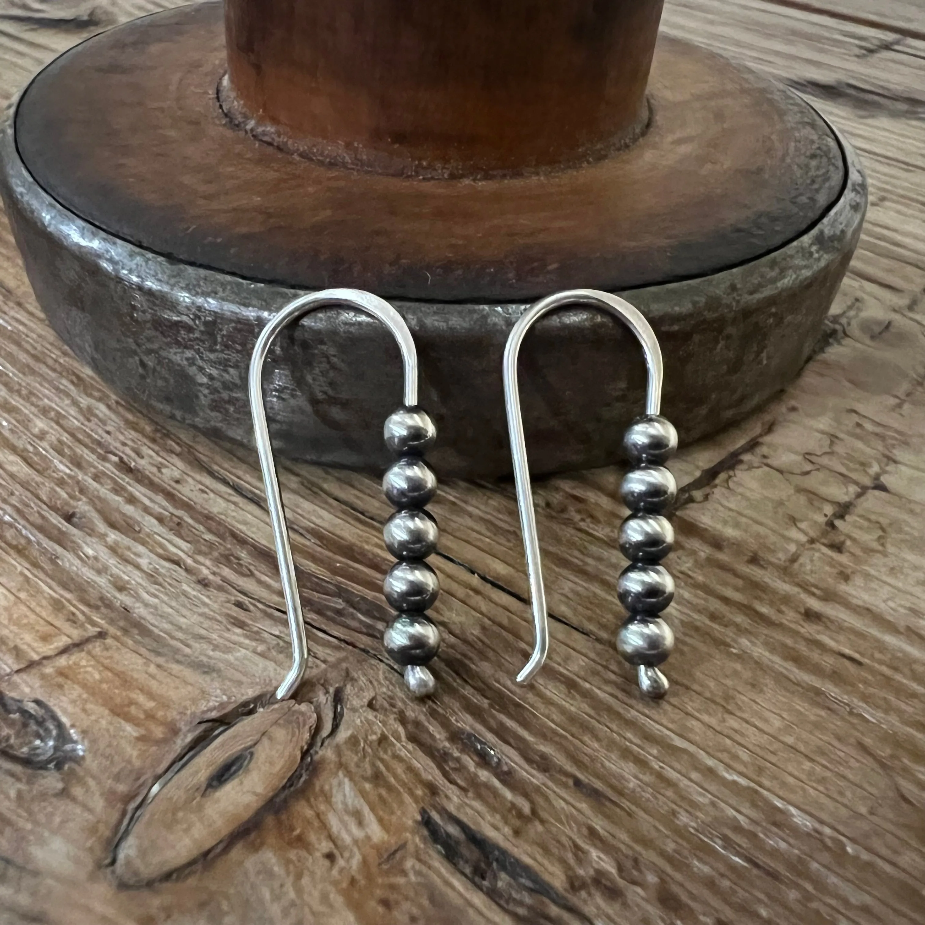 Navajo Pearl Dangle Earrings