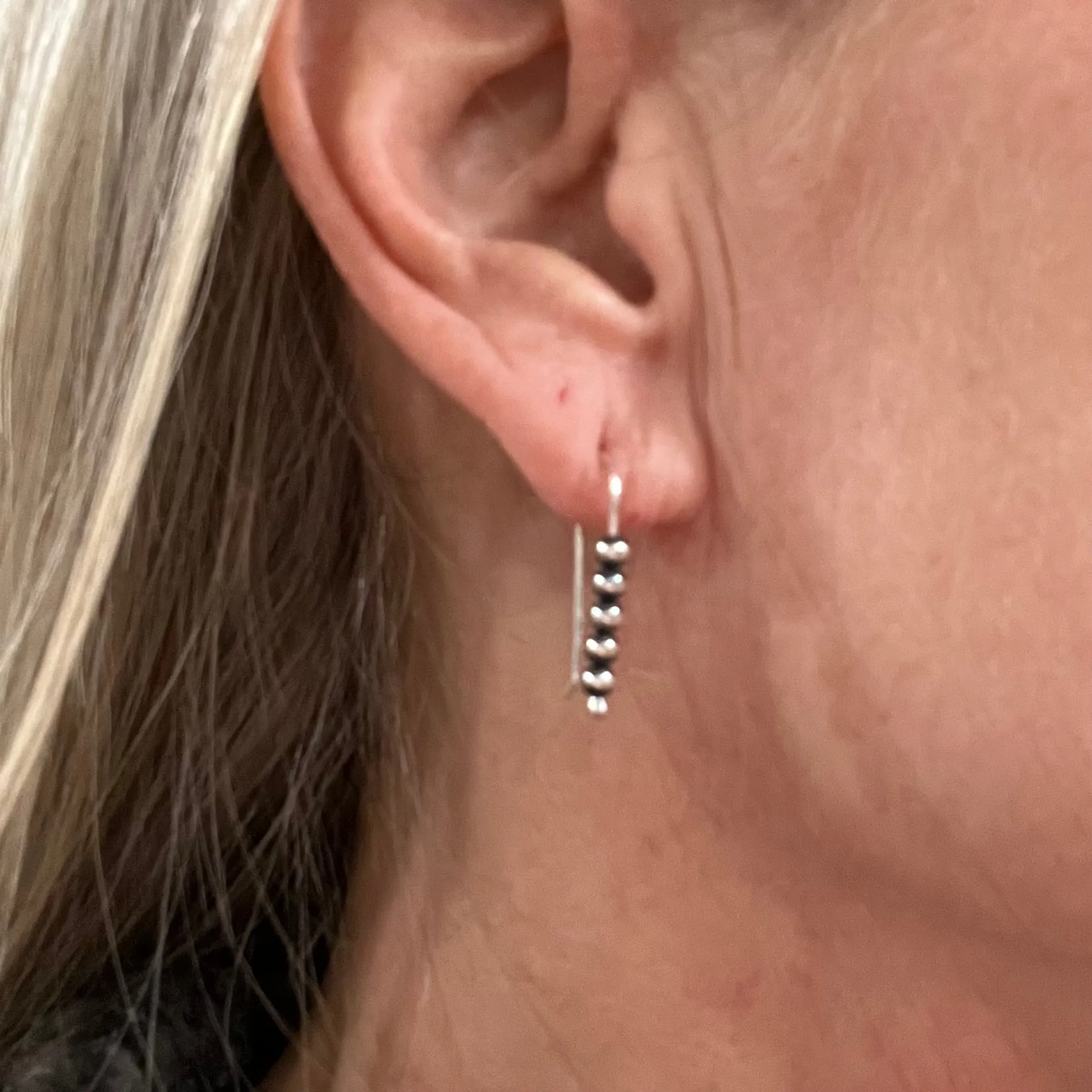 Navajo Pearl Dangle Earrings