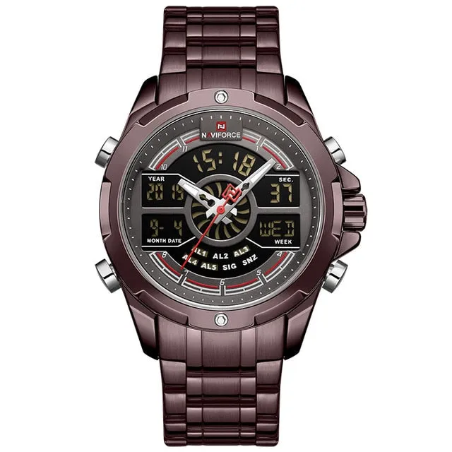NAVIFORCE Men Watch Top Luxury Brand Waterproof Business Quartz Watches Men’s Military Sports Male Clock Date Relogio Masculino