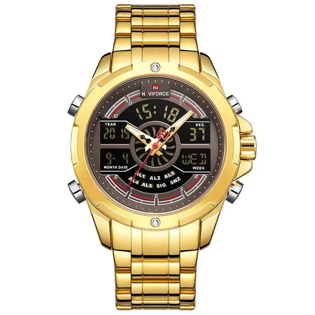 NAVIFORCE Men Watch Top Luxury Brand Waterproof Business Quartz Watches Men’s Military Sports Male Clock Date Relogio Masculino