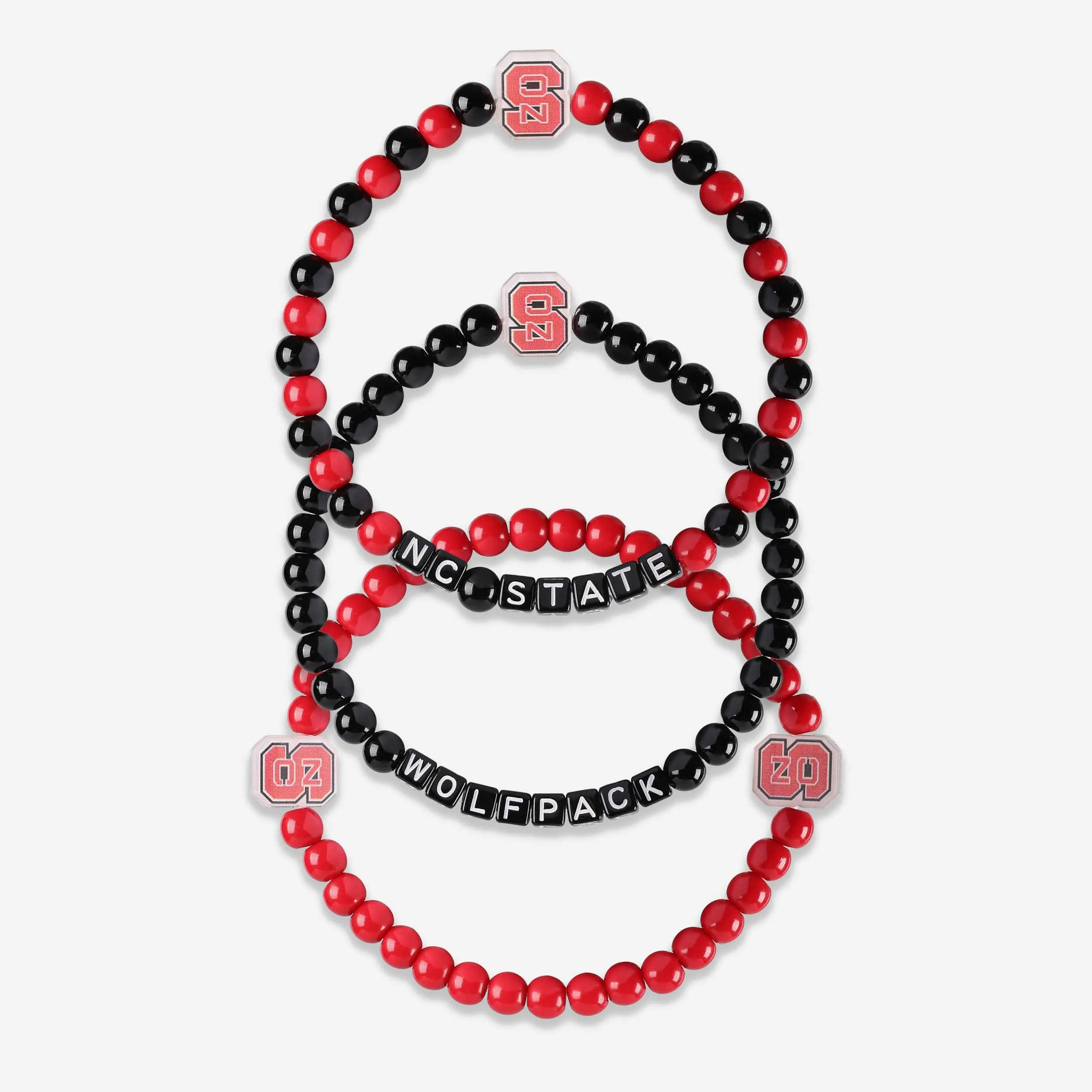 NC State Wolfpack 3 Pack Beaded Friendship Bracelet