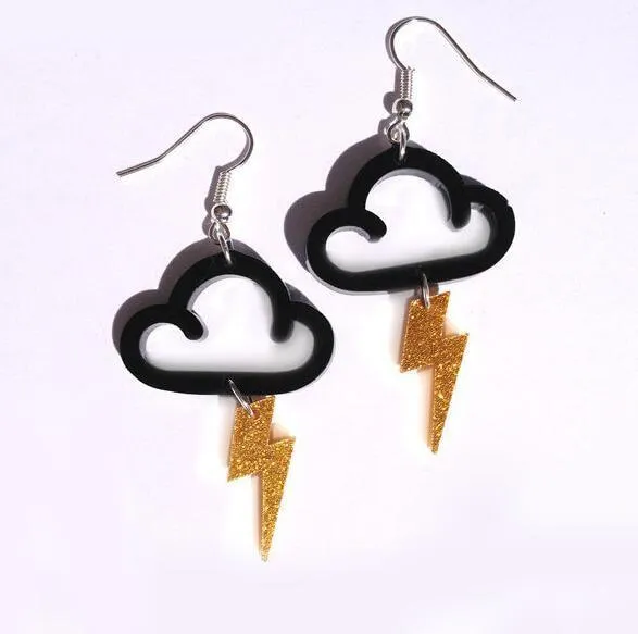 New Earrings For Women Luxury Kelly Earrings Fashion Eardrop Trendy Rainbow Stars Lightning Modern
