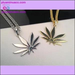 NEW Iced Out Golden WEED Marijua Leaf Pendant Necklace Chain