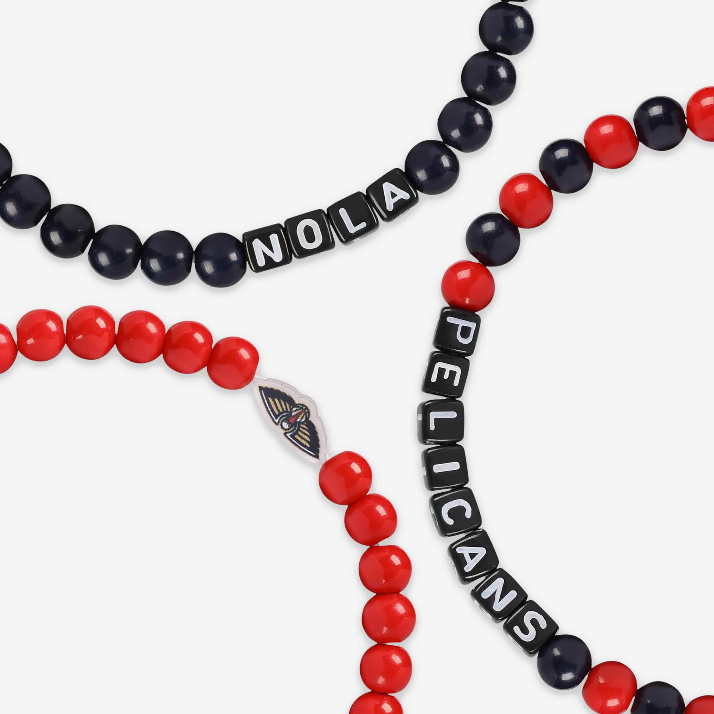 New Orleans Pelicans 3 Pack Beaded Friendship Bracelet